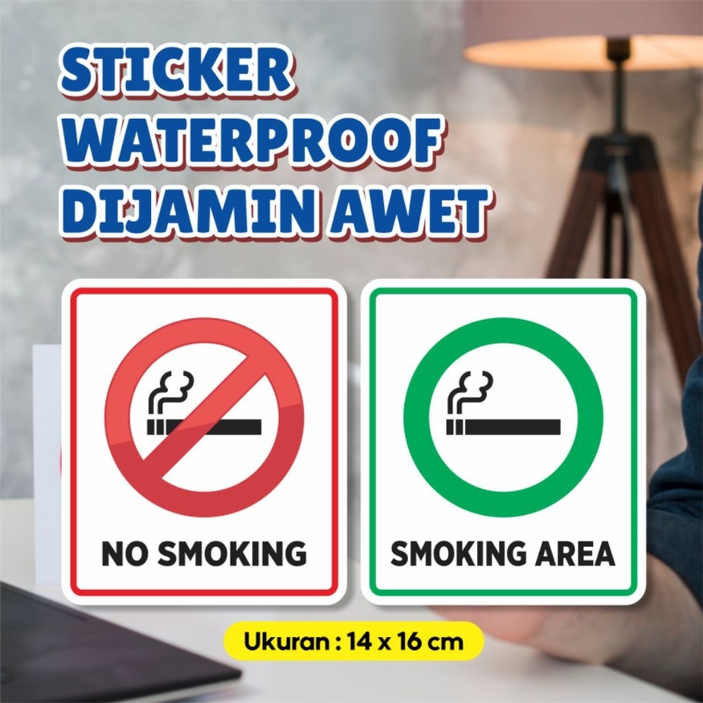

Sticker NO SMOKING waterproof