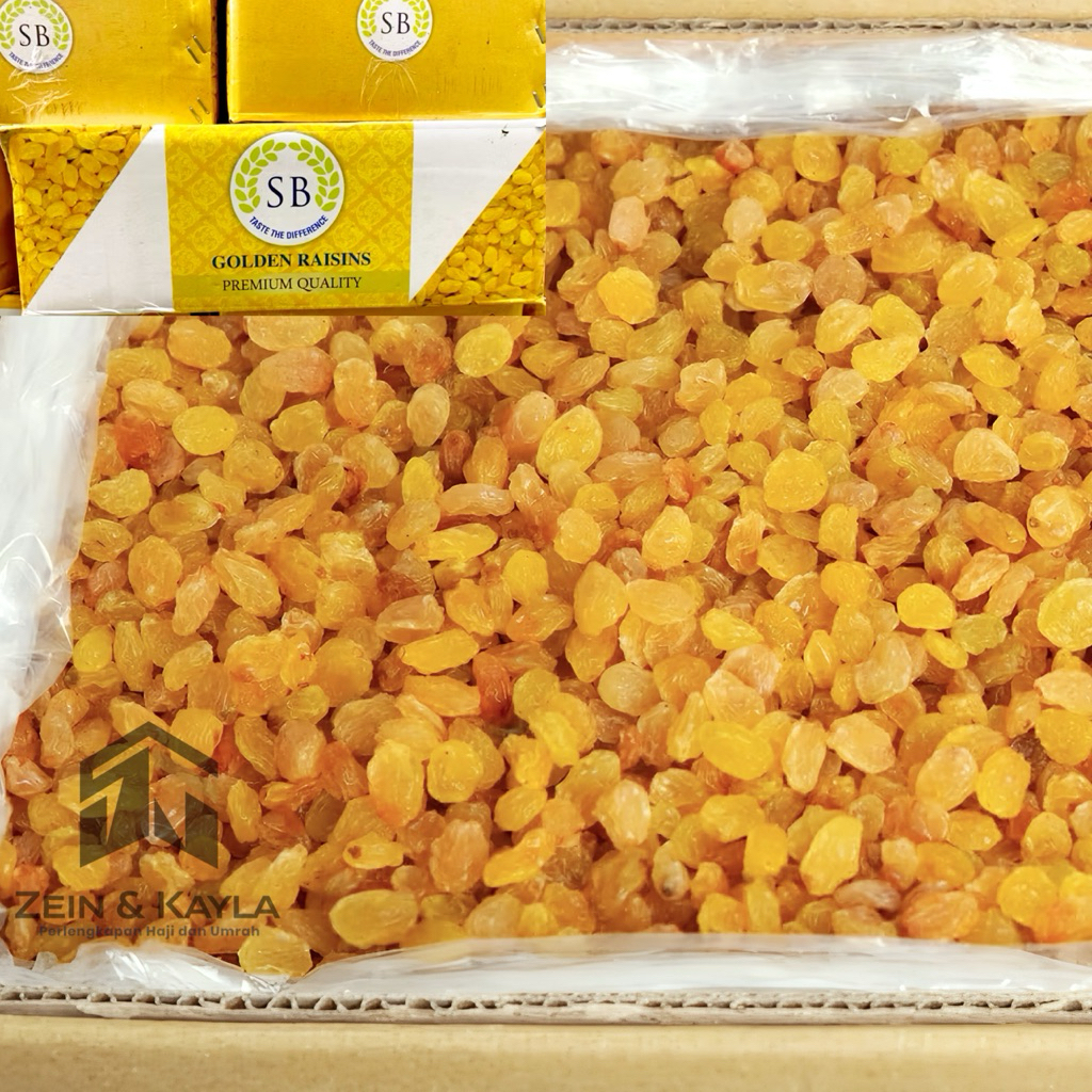 

Kismis Golden Raisins Premium Quality Kemasan ( 1Kg , 500Gr , 250Gr )