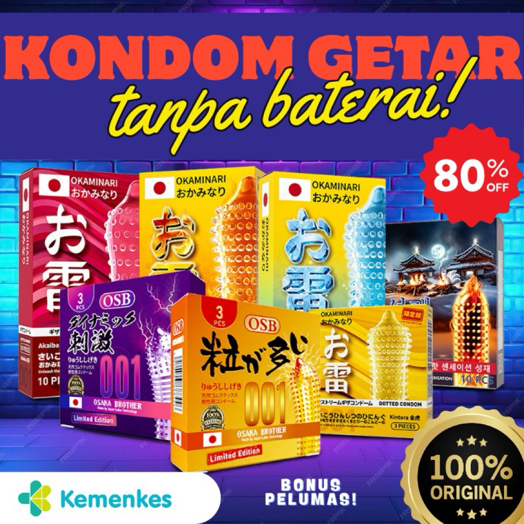 Kondom Tipis Gerigi Textured Condom Japan Quality