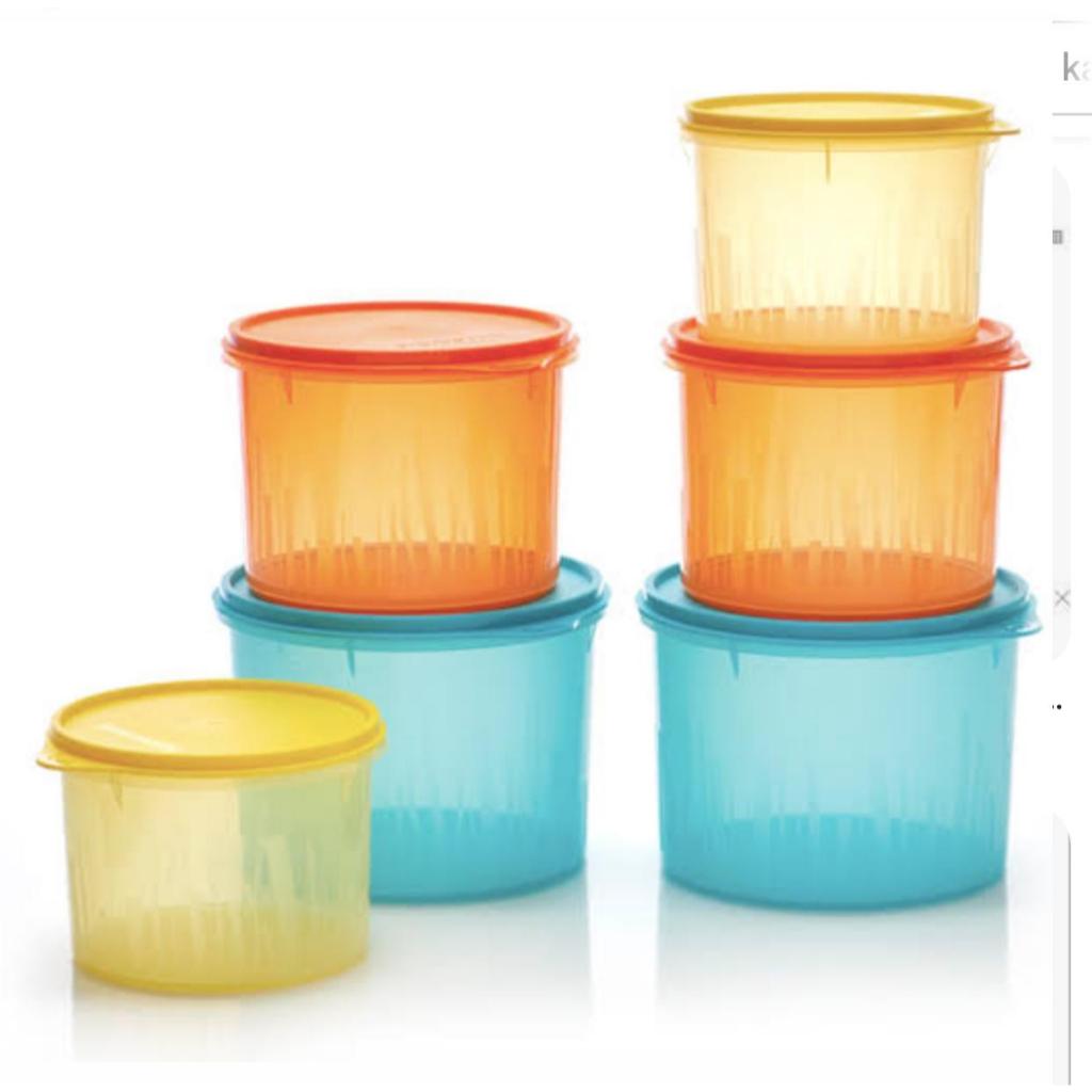 Texture Canister Set Tupperware,Toples cantik 3 ukuran