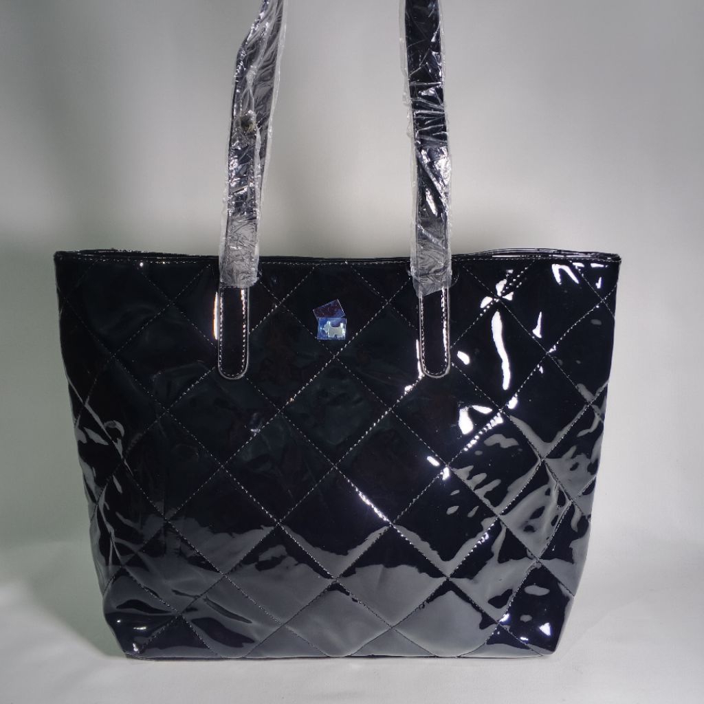 Tote Bag Agatha Paris Black Glossy Baru