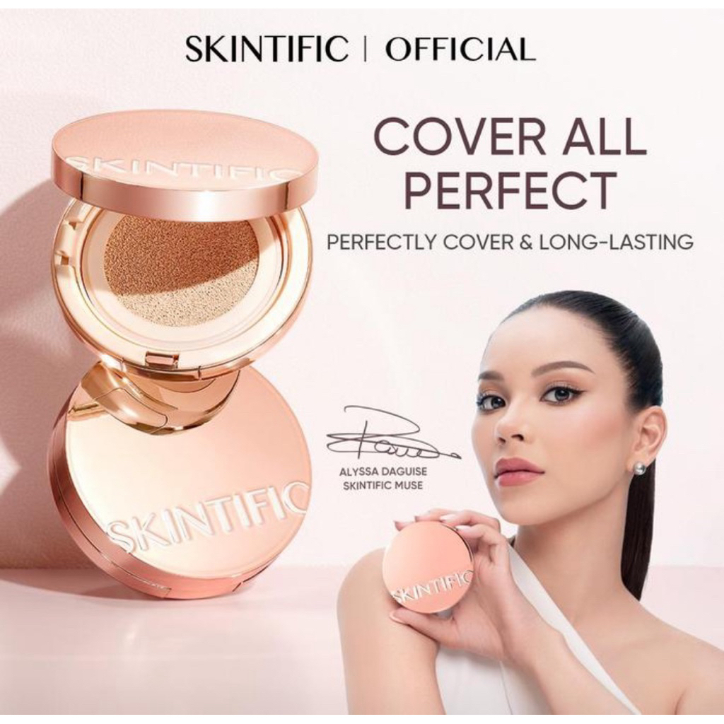 [ORI] Skintific Gold Cover All Perfect Cushion