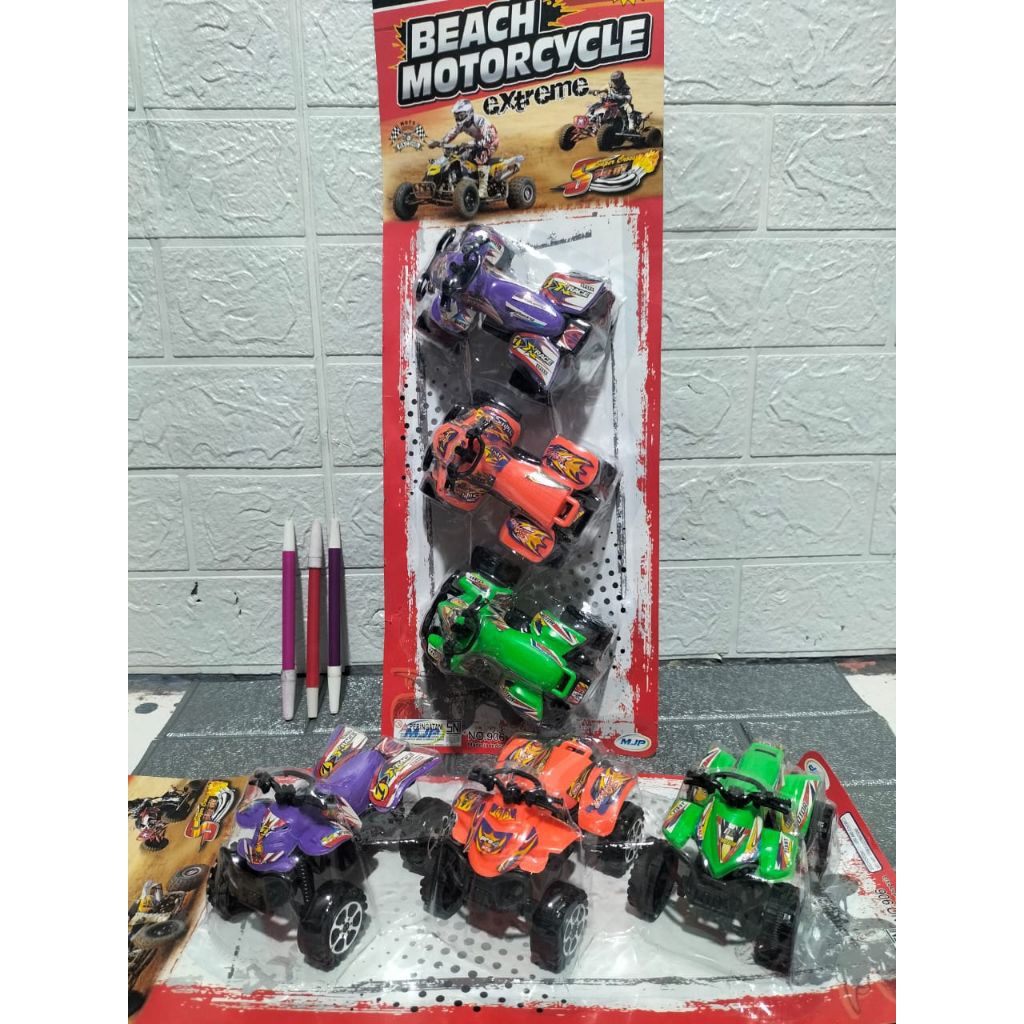 MAINAN ANAK MURAH.... MAINAN ANAK-ANAK SET MOTOR ATV DAN GO KART