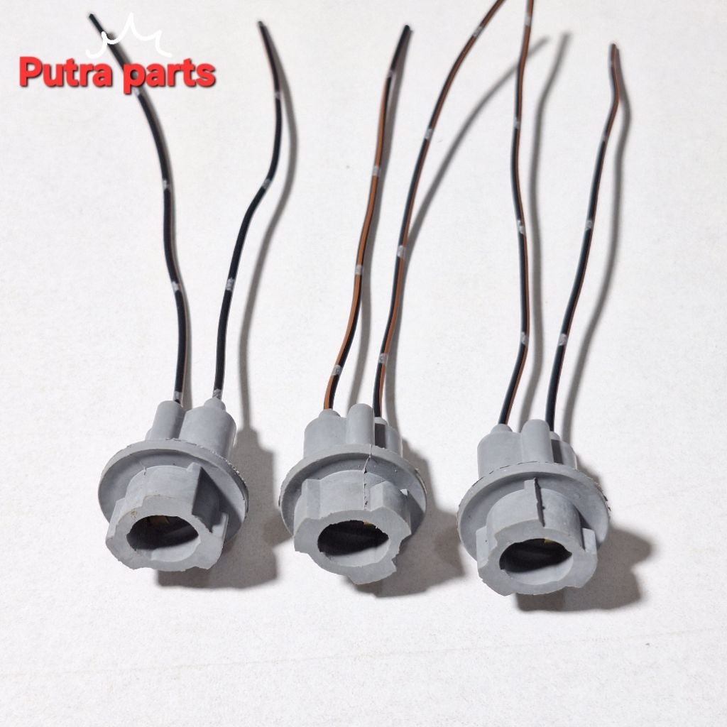 fitting lampu sein t10 motor mobil kaki 3//fitting lampu sein bohlam t10