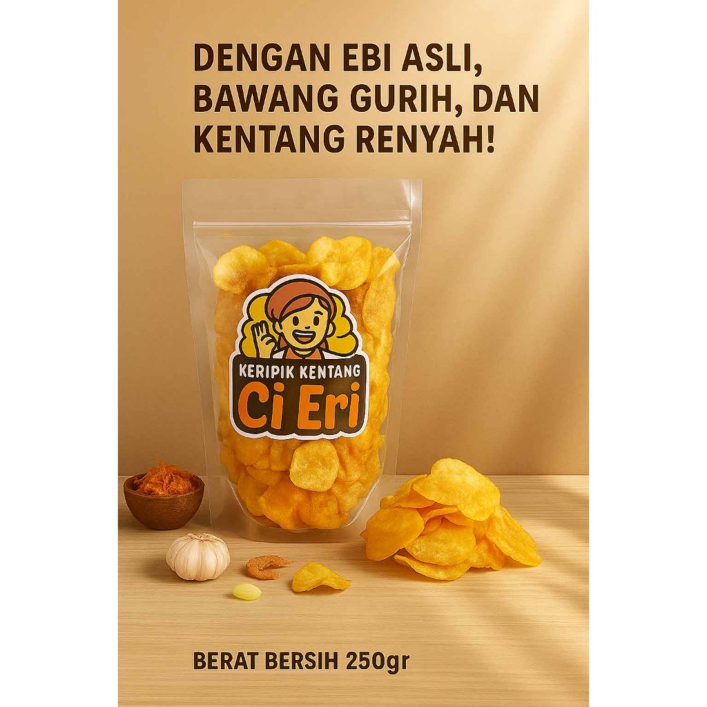

Keripik Kentang Ebi Rasa Original – Gurih Renyah Enak