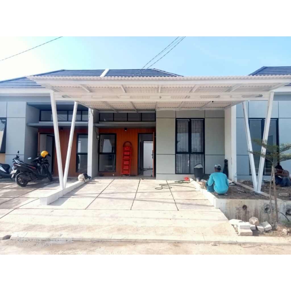 kanopi bajaringan atap Alderon terpasang garansi