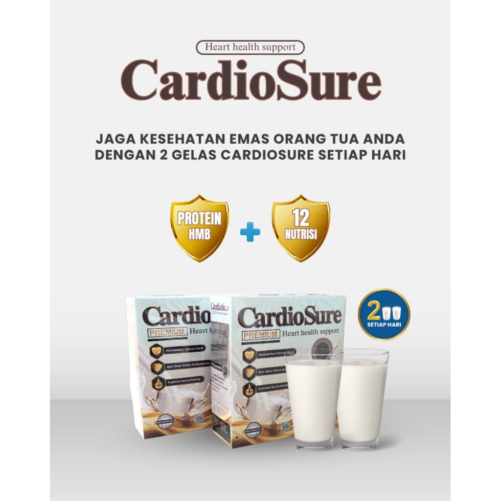 

Paket 2 Box CARDIOSURE susu Jantung dan Hipertensi 100% Original BPOM Halal