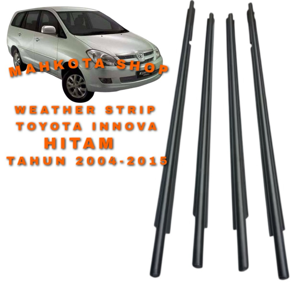 pelipit kaca luar innova lama hitam original 2004-2015