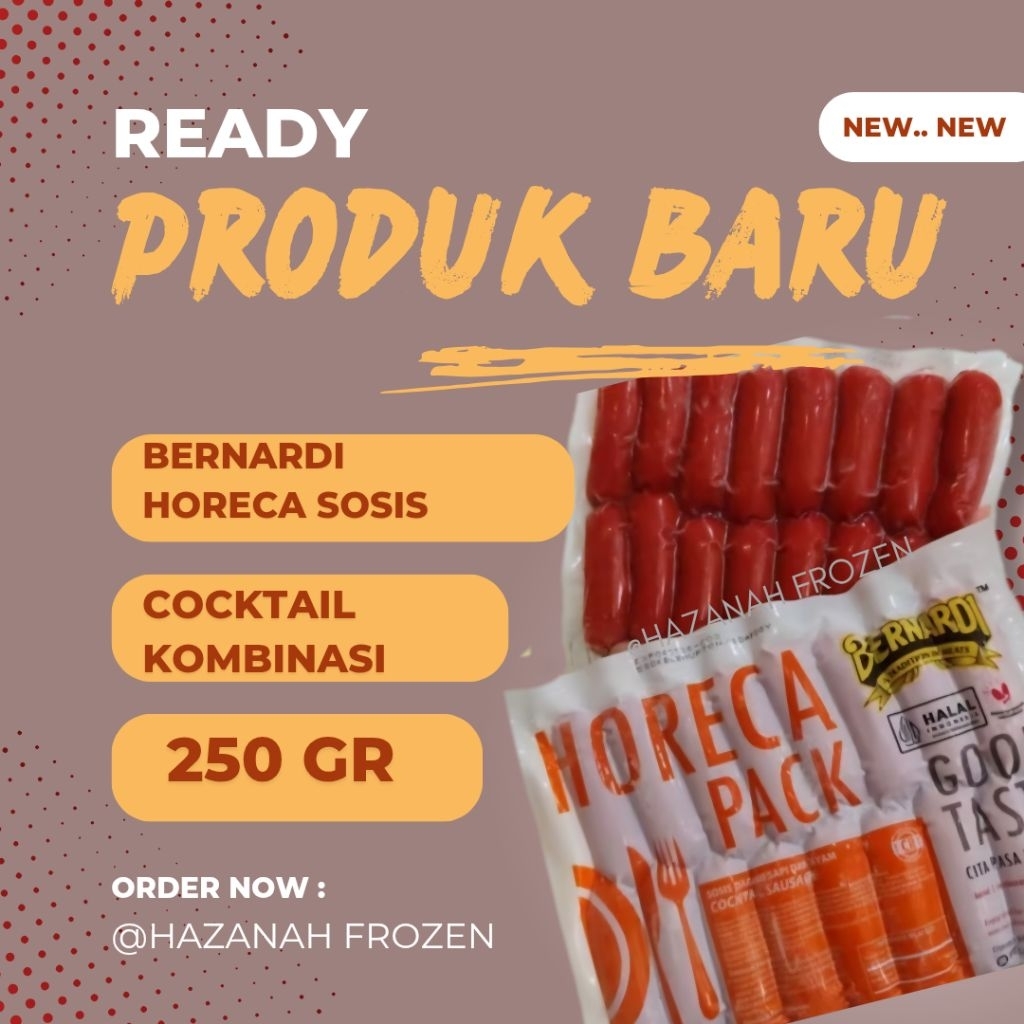

Bernardi Horeca Sosis Cocktail 250gr