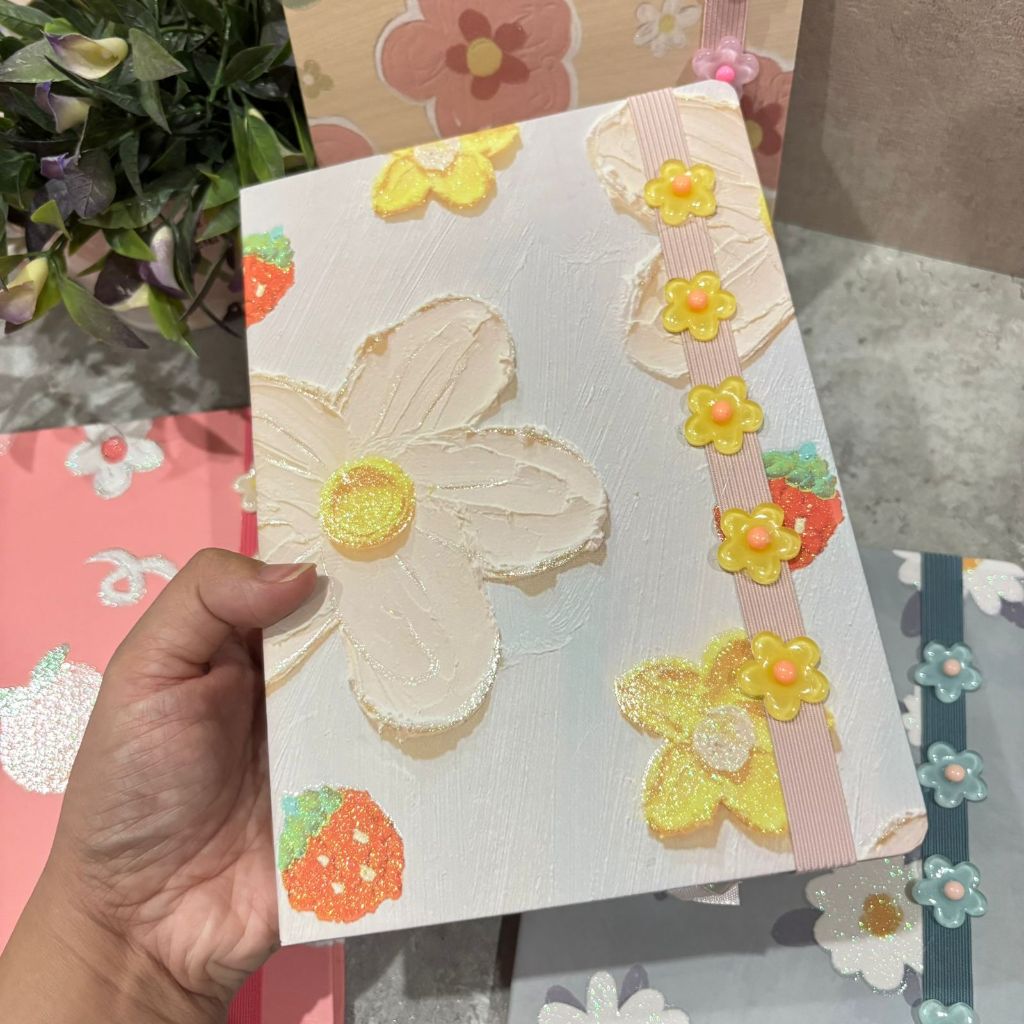 

Mamiseler45 - A5 Mikirei Colourful Flower 3D Diary - Buku Tulis Aesthetic Bunga Cantik