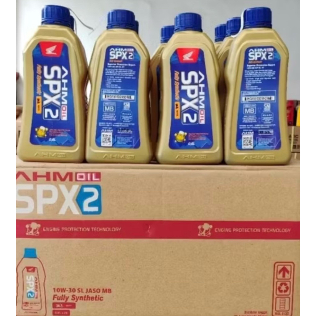 1 Dus Oli Mesin motor Matic Spx2 Oli Spx 2 800ml Oli Motor Matic AHM Spx 2 800ml full syntetis