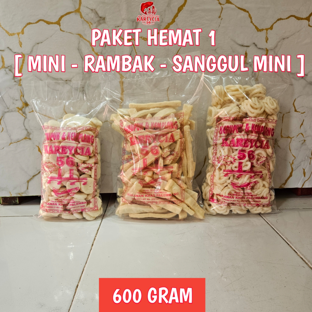 

Kerupuk Kemplang Ikan Tenggiri Paket Hemat 1 – Hemat & Fresh – Khas Palembang - 600 Gram