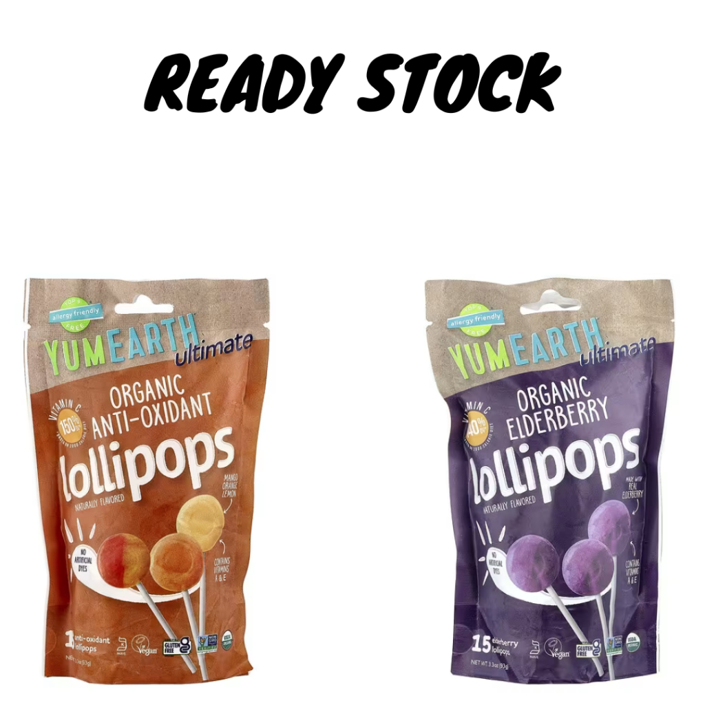 

Permen Yumearth Ultimate Organic Anti Oxidant Elderberry 15 Lollipop