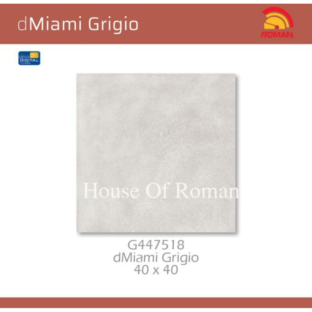 Roman Keramik G447518 dMiami Grigio 40x40 Kw2