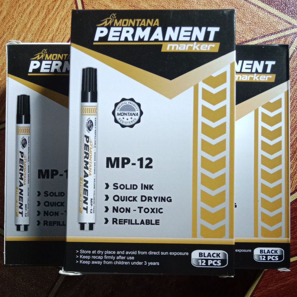 

SPIDOL PERMANENT marker Hitam(12 pcs)