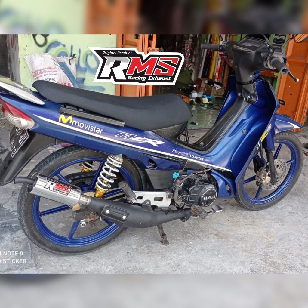 knalpot motor poswan cat hitam