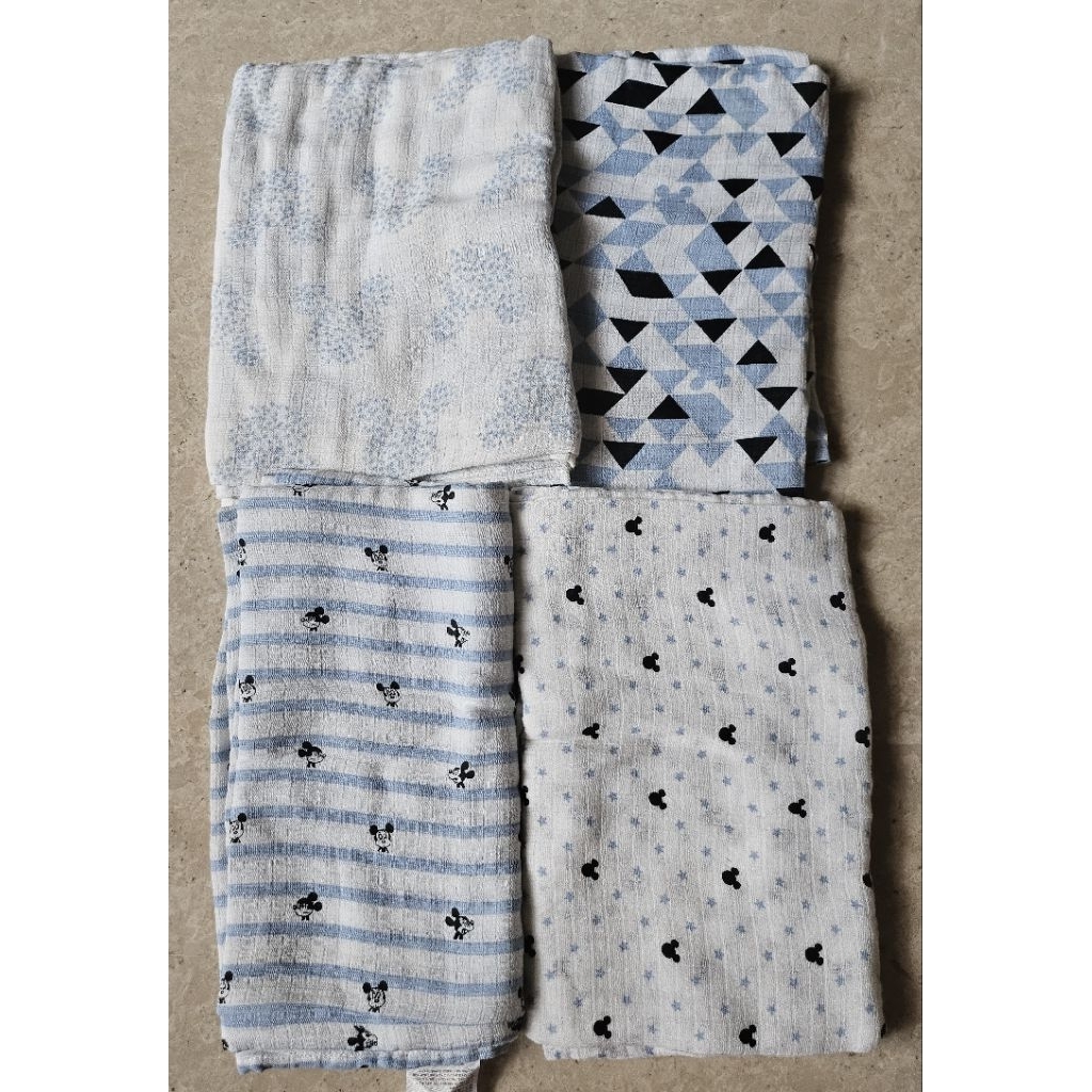 Preloved‼️ Aden + Anais Swaddle Disney Mickey 112x112 Bedong Bayi