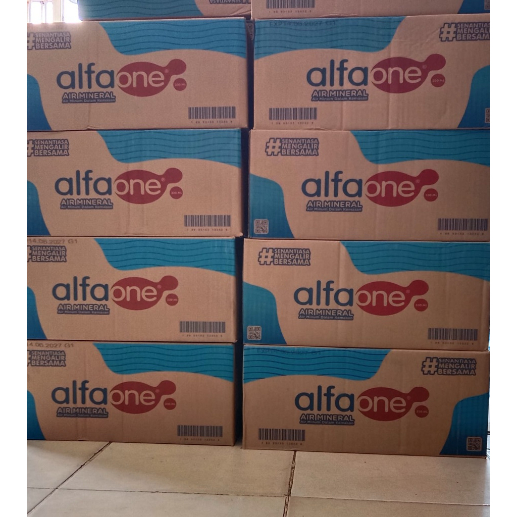 

alfaone 330ml- 1 dus isi 24 botol