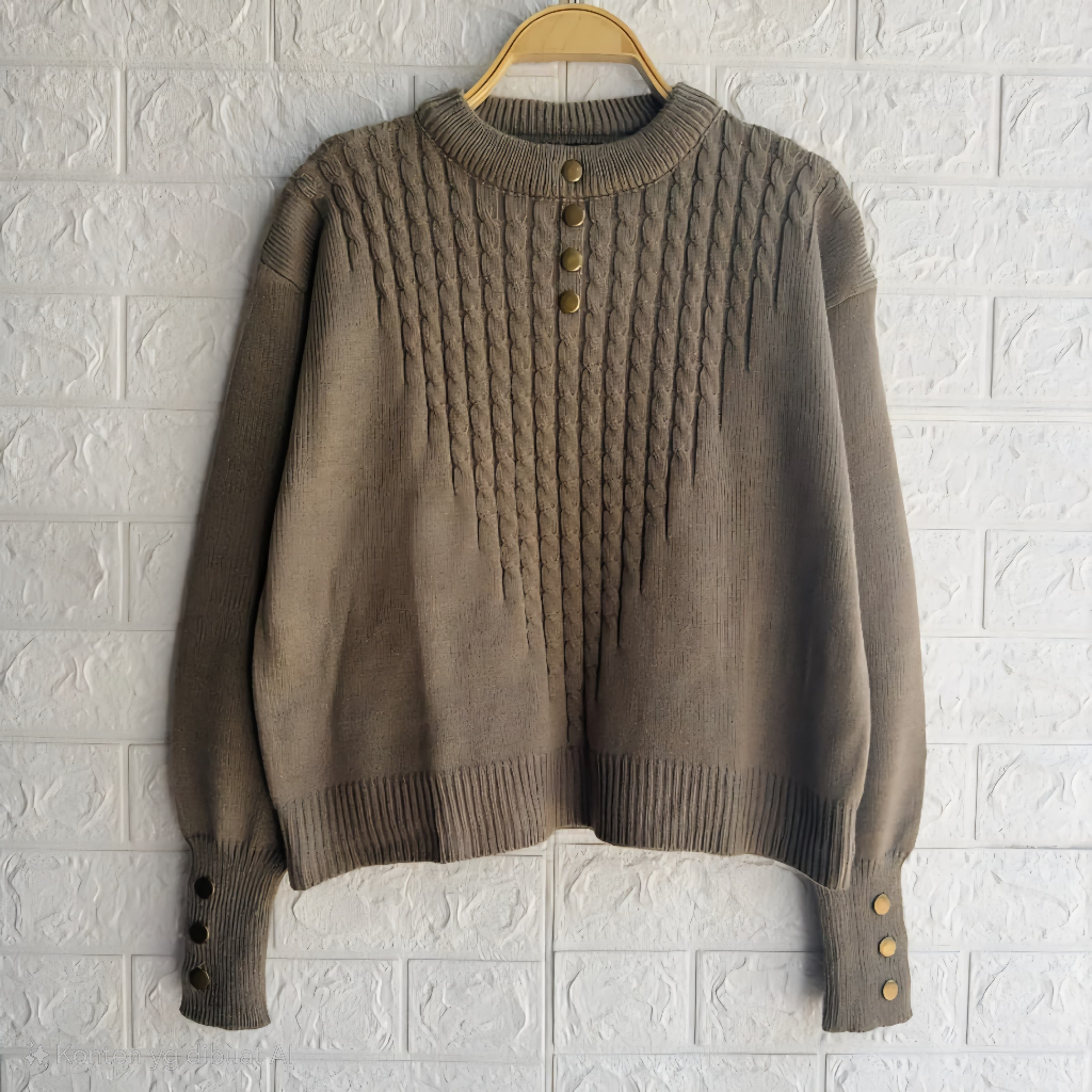 VELLY SWETER RAJUT KANCING / SWETER WANITA TERBARU KEKINIAN / BLOUS SWETER KOREAN STYLE