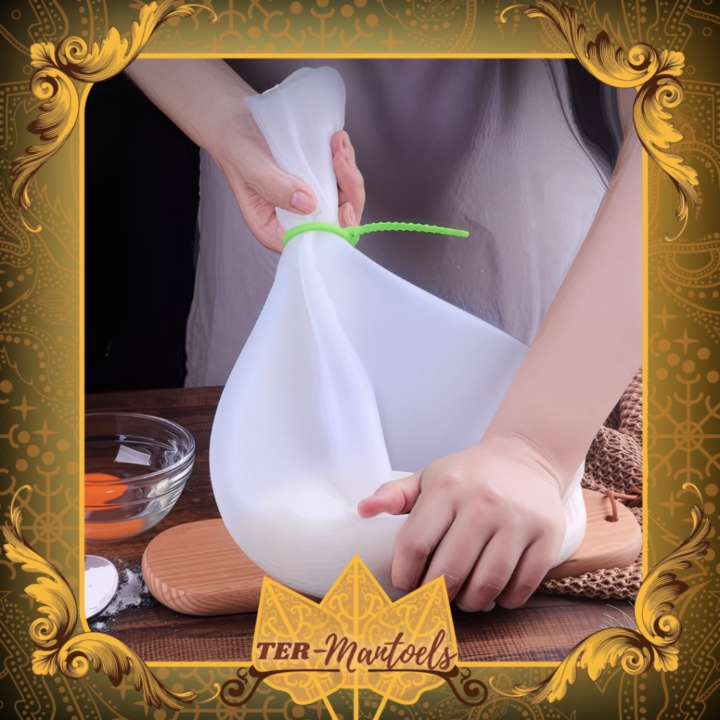 Kantong Pengadon Kue Silikon Anti Robek / Kantong Ulen Adonan Roti / Kantong Adonan Kue