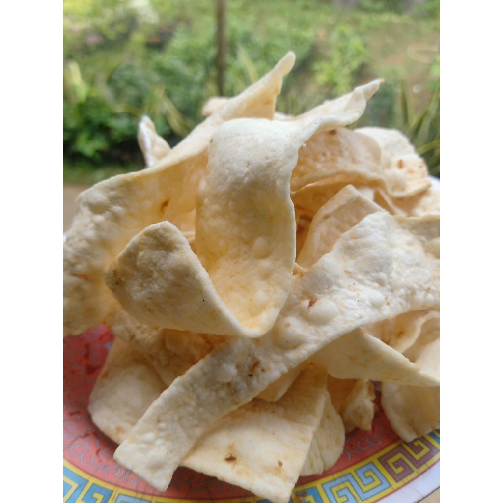 

Asli produksi sendiri kerupuk Slondok khas Rejowinangun kemiri Purworejo