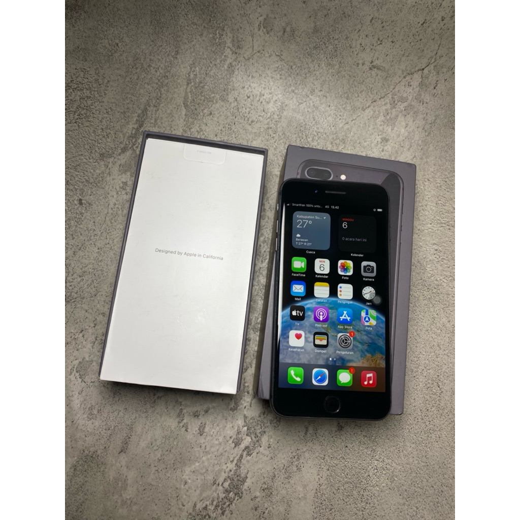 iPhone 8 Plus 64GB Space Grey Resmi iBox Part Original Semua