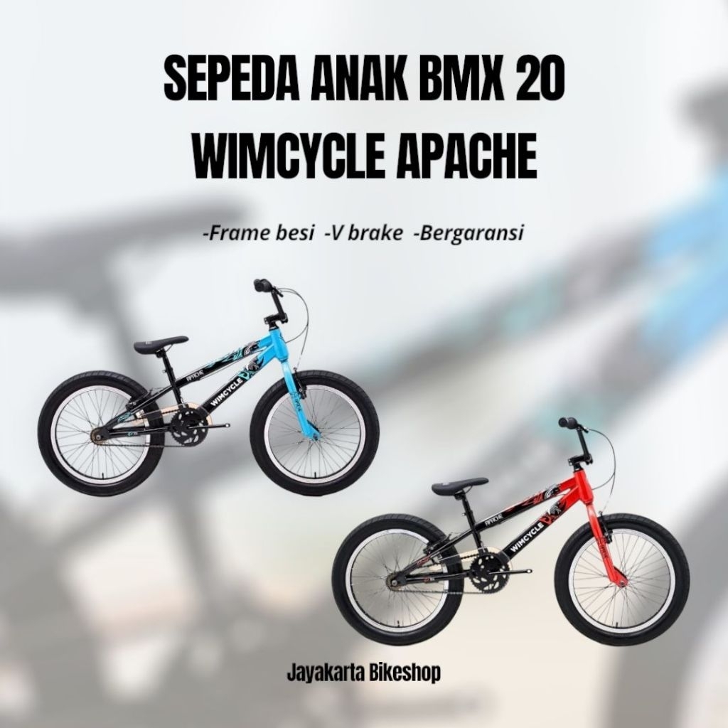 SEPEDA ANAK 20 BMX WIMCYCLE APACHE ORIGINAL BERGARANSI BARU