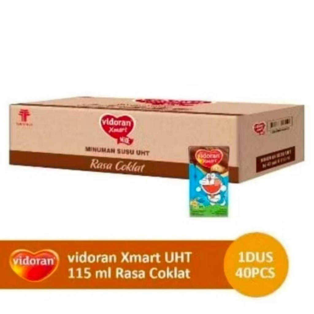 

Susu UHT Vidoran Xmart 110ml Cokelat 1 dus