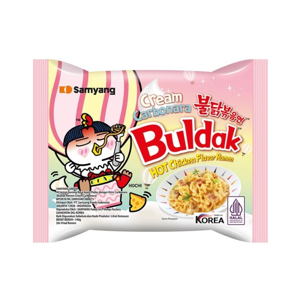 

Samyang Buldak Ramen Carbonara 140 G Halal MUI