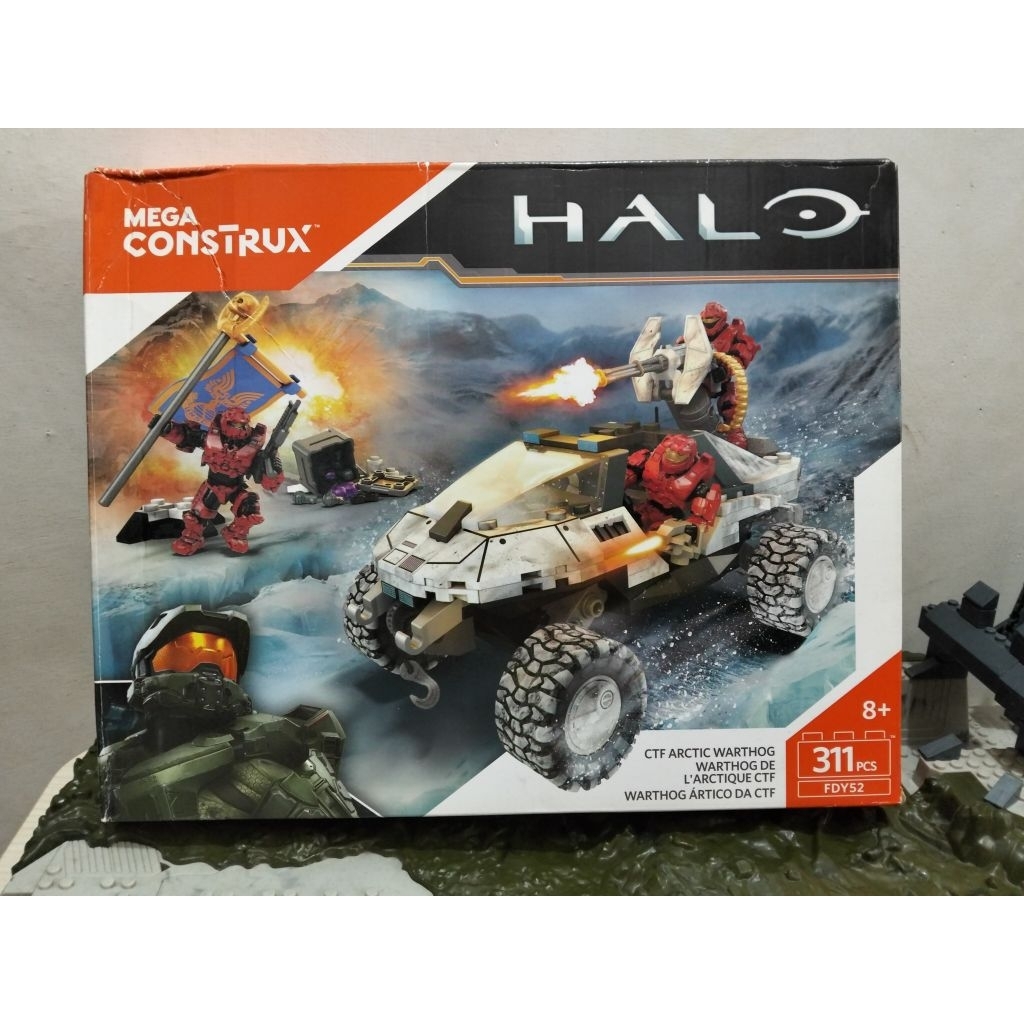 Mega Bloks Construx Halo CTF Artic Warthog Figures