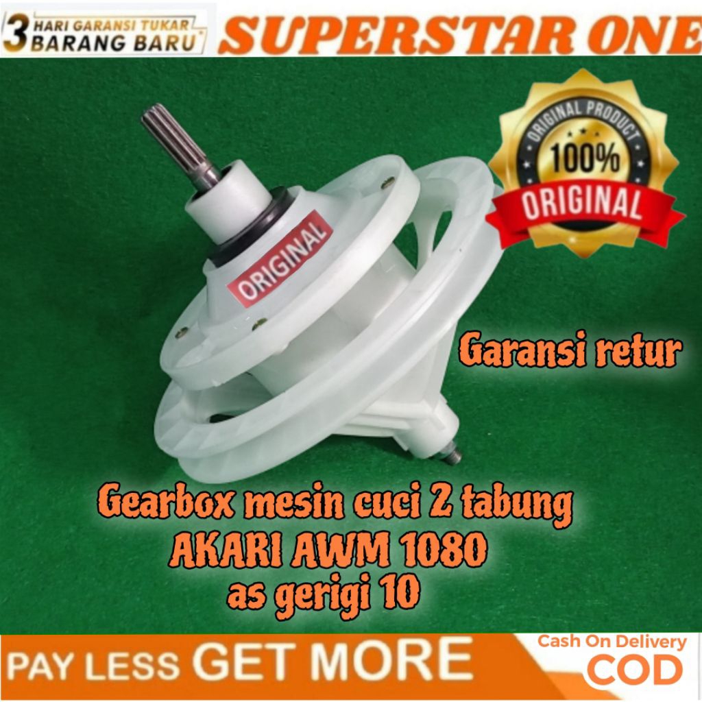 Gearbox/girbox/gearbok/girbok mesin cuci AKARI AWM 1080