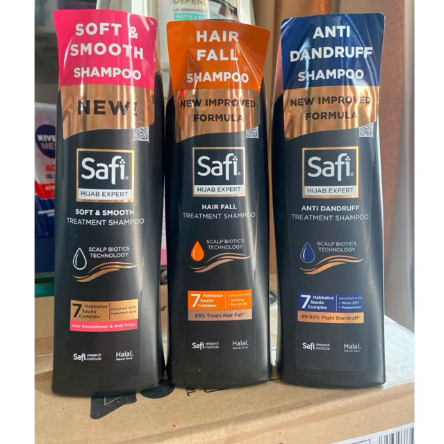 Safi Hijab Expert Shampoo 160ML | Kemasan Baru | SHAMPOO Hair Fall | Shapoo Soft&Smooth | Shampo Ant