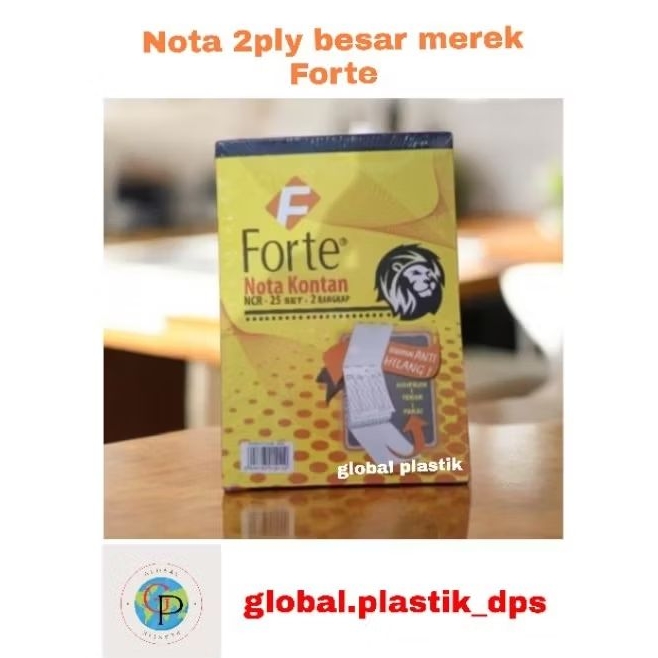 Buku nota 2 ply besar merek Forte