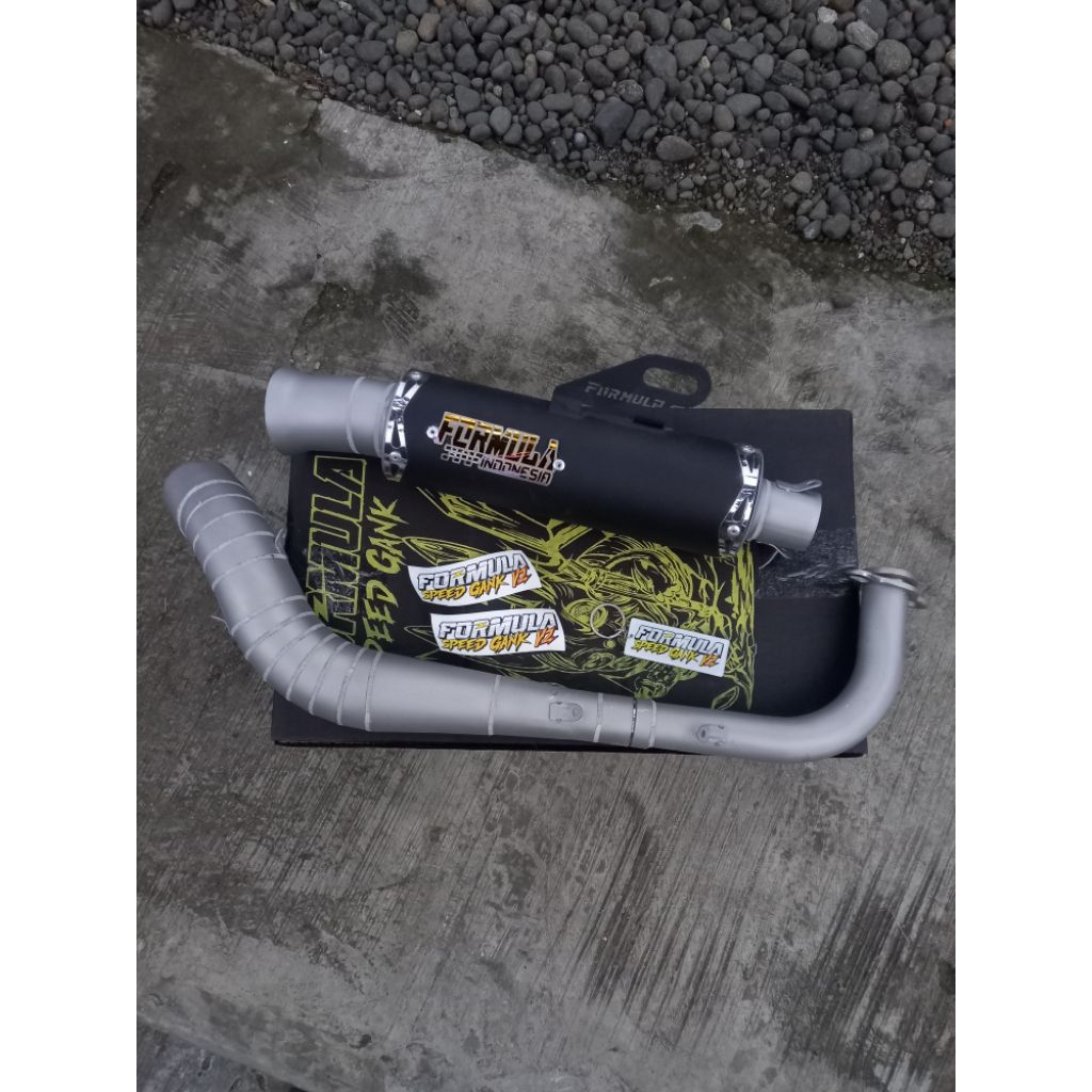 Knalpot Racing Non Samlong Type Coating Sunblas By Formula Speed Indonesia For All Motor Matic