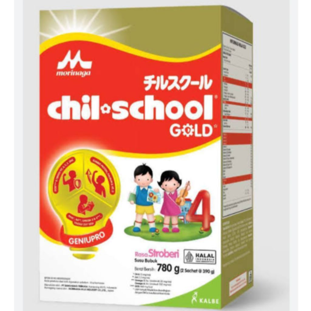 

Morinaga Chil School Gold 4 Rasa Vanila, Madu dan Strawberry 780g