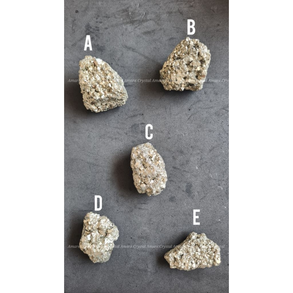 PYRITE Peru Raw Crystal Natural Pirit Badar Emas Batu Alam Kristal