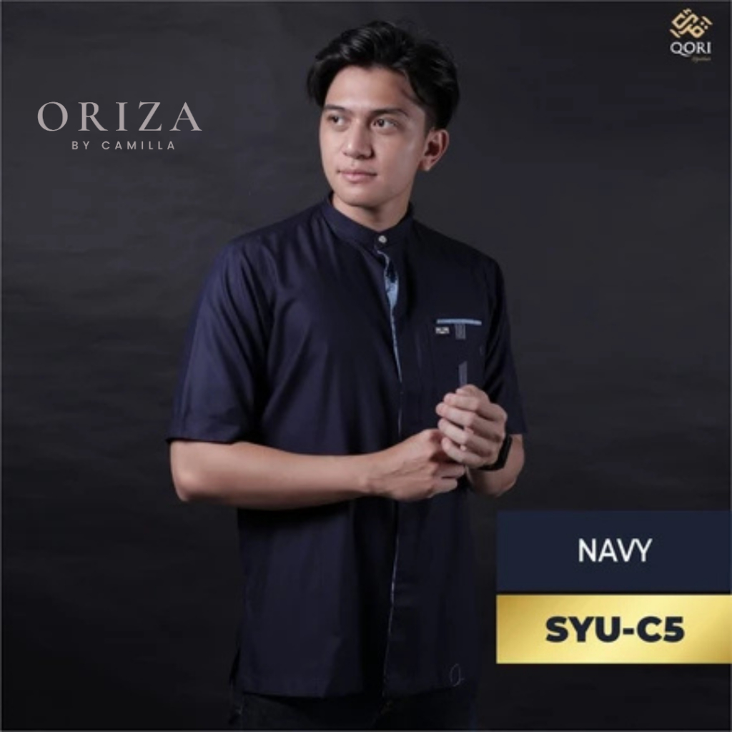 Qori Apparel/Baju Koko Pria Pendek Syurahbil Bin Hasanah/SYU-1/ORI