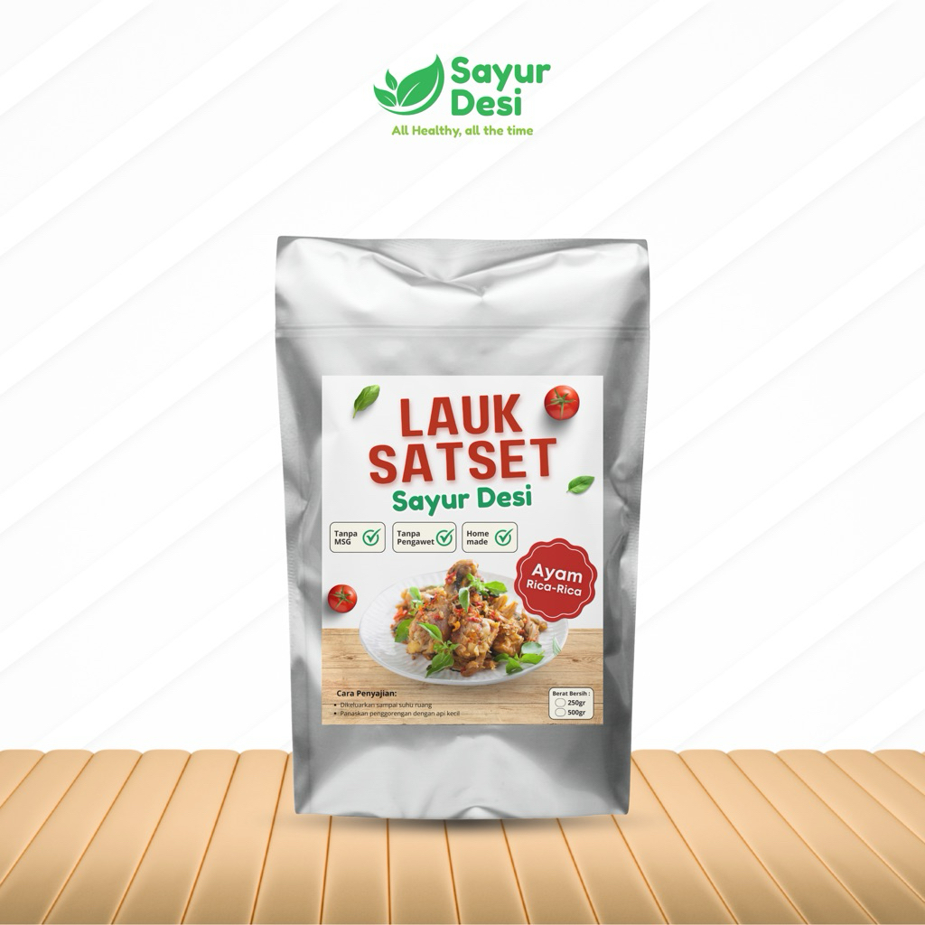 

Lauk SatSet Frozen Ayam Rica-Rica - Sayur Desi