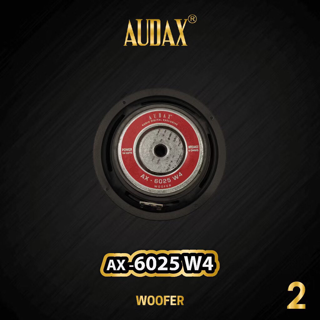 Speaker Audax "6" inch Woofer AX - 6025 W4 100 Watts