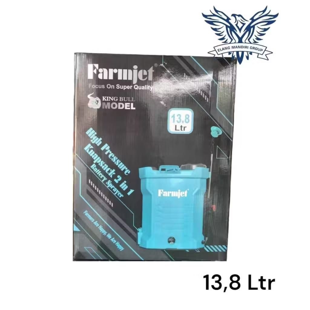 Sprayer 2in1 Farmjet 13,8 Liter Alat Semprotan Manual dan Elektik