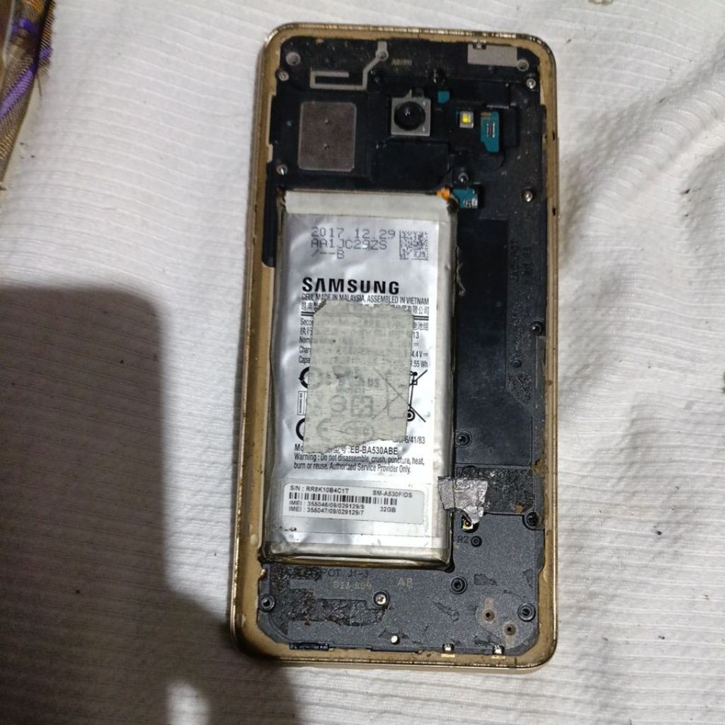 mesin Samsung A8 A530f mati