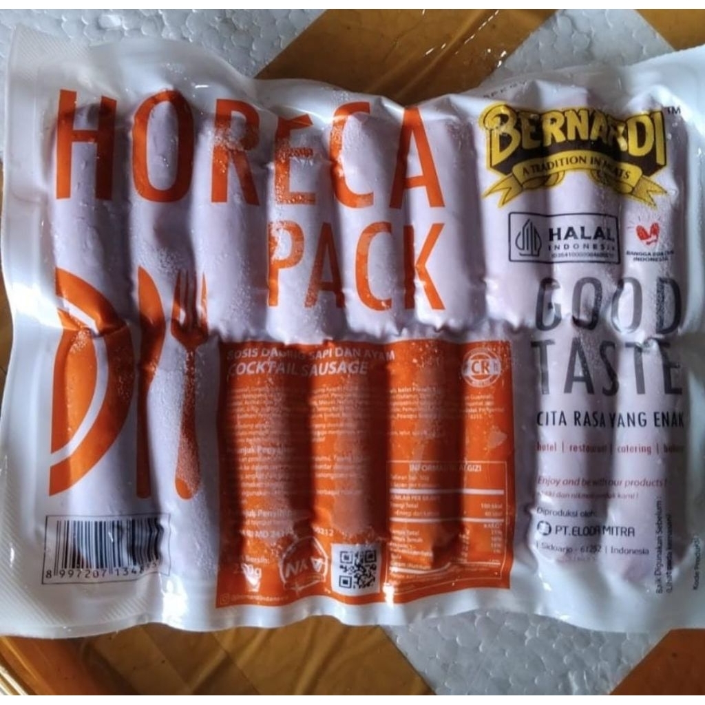 

Frozen Bandung sosis bernardi horeca 250gr