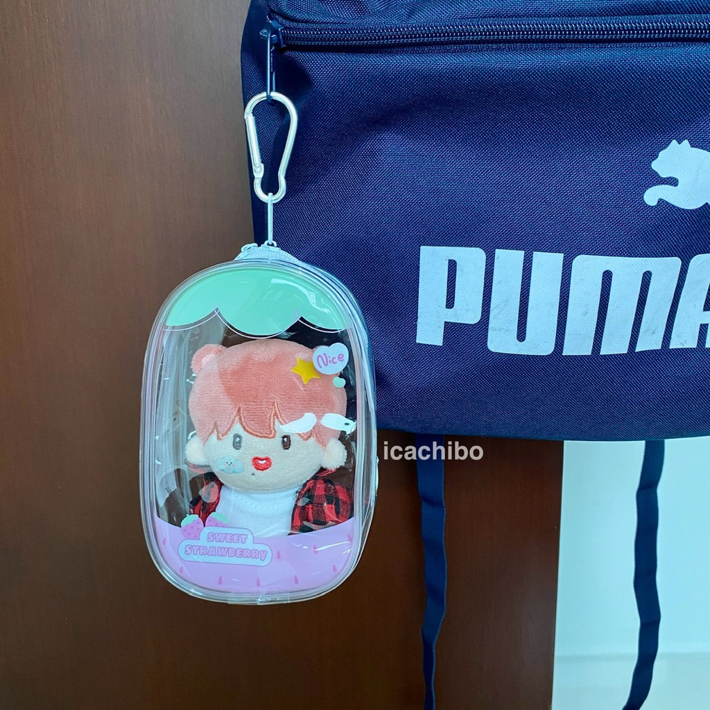 Pouch Doll Tas Boneka Mini Transparan Merch Idol Kpop - Sweet Strawberry