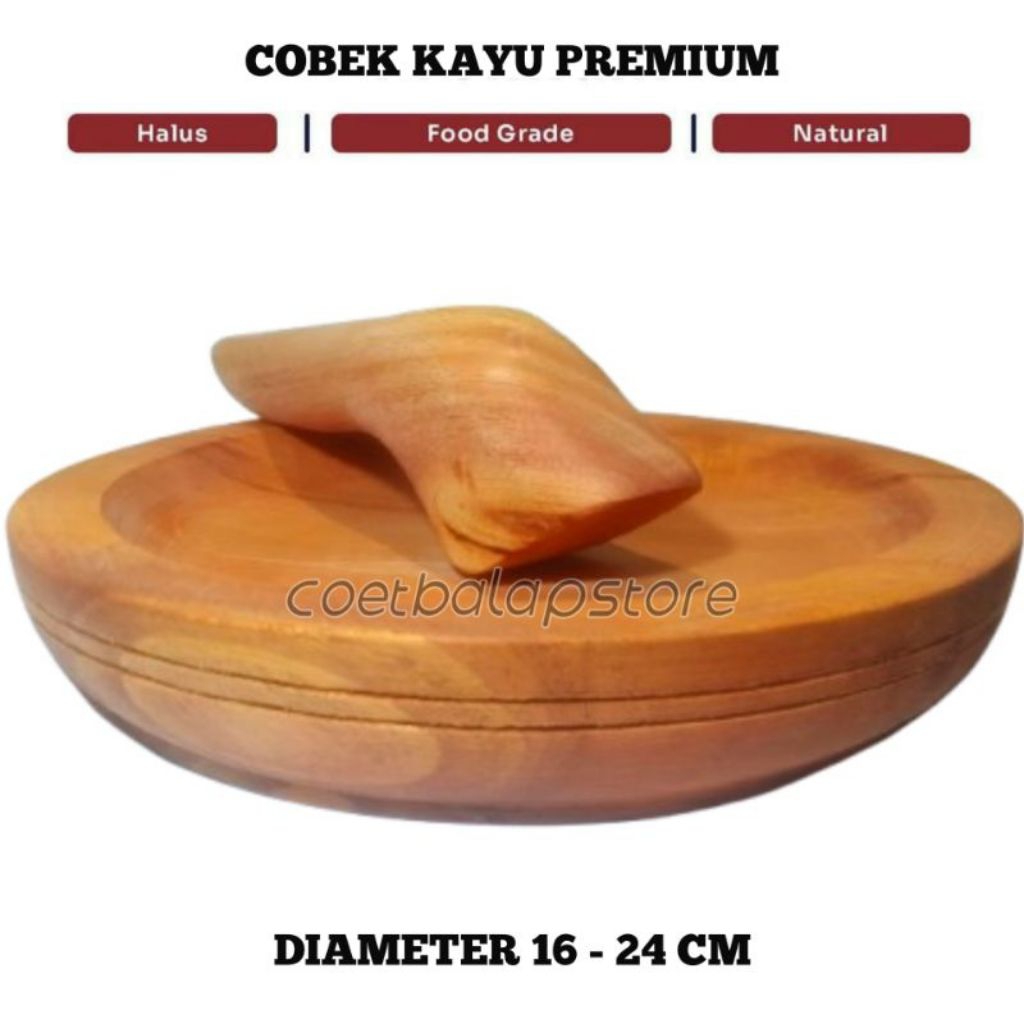 Cobek kayu Cobek Kayu Premium Cobek Kayu Kwalitas Terbaik