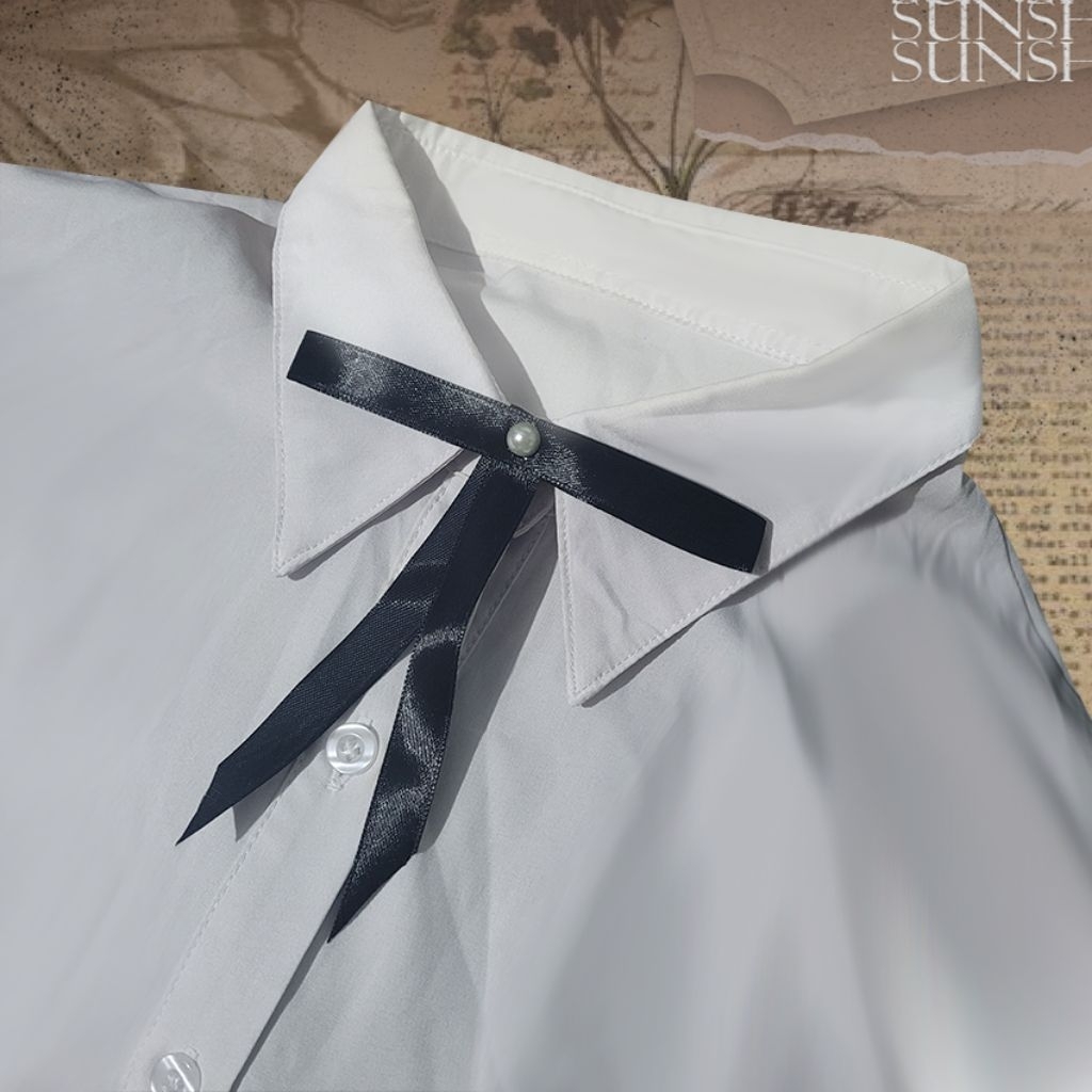 Pin Pita Mutiara Ribbon Classic Black