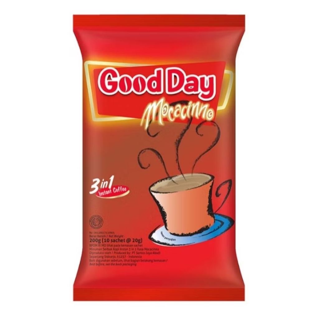 

Good Day Kopi Instan 3 in 1 Mocacinno 10 × 20 g