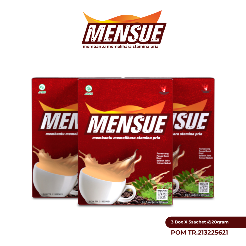 

Mensue kopi (3-box) herbal dengan bahan rempah alami pilihan