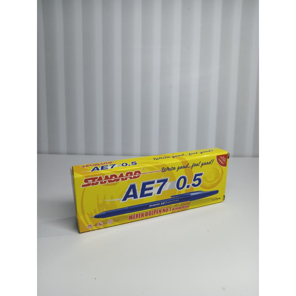 

PULPEN STANDARD BIRU AE7 ISI 12 PCS