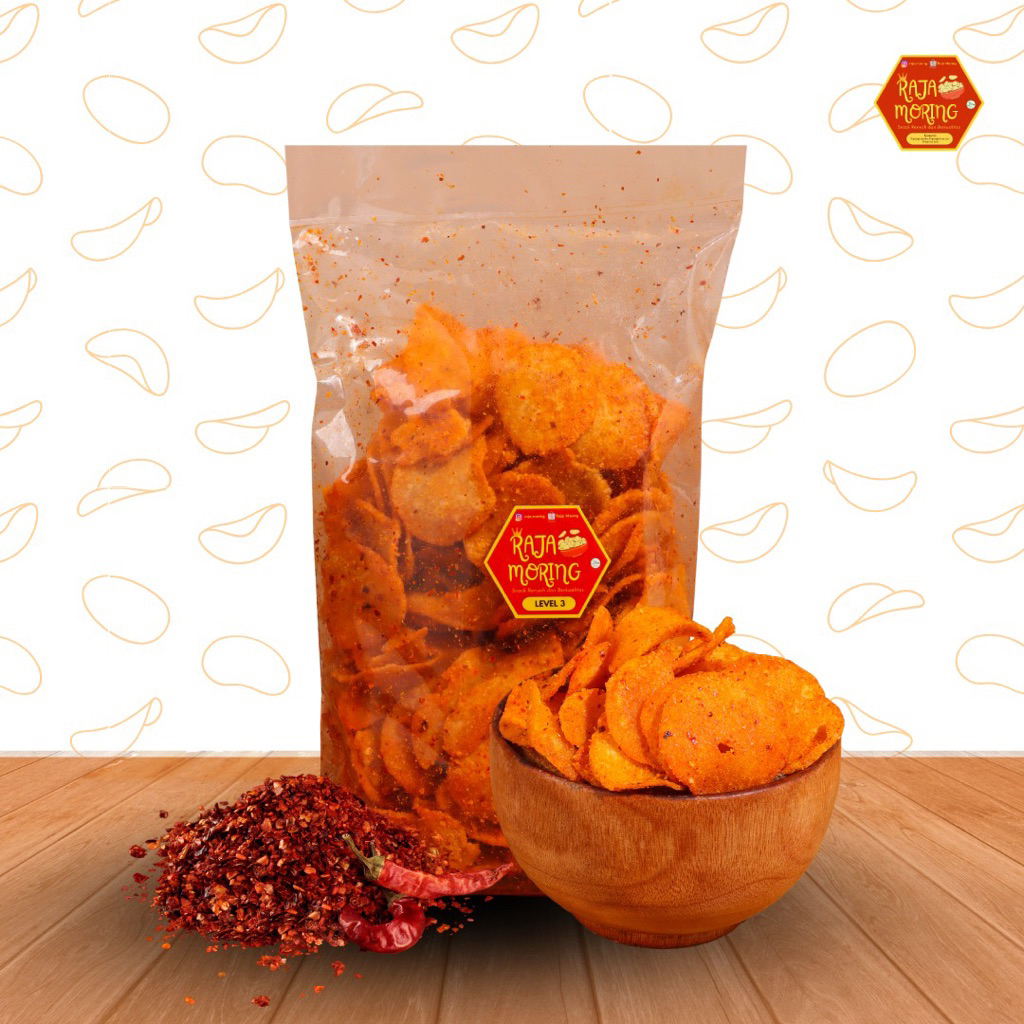

Moring Cimol Kering& Moring Stick 300g Snack Pedas - Raja Moring