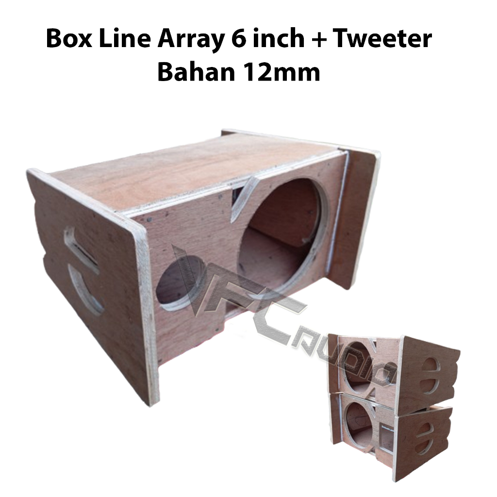 Box Speaker Line Array 6 inch + Tweeter Bahan 12mm